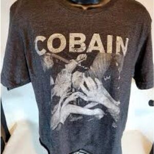 Kurt Cobain T-Shirt Raw hem EUC size SM/MED